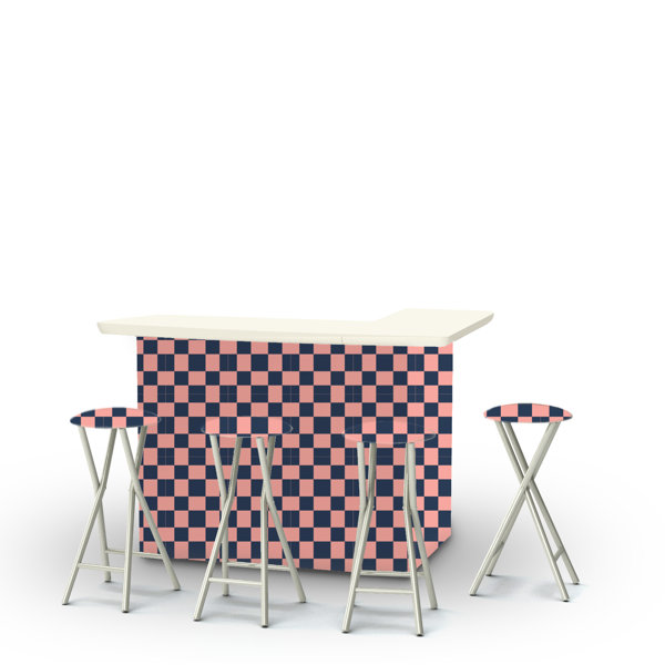 Best of Times Bar Set with Stools Wayfair Canada